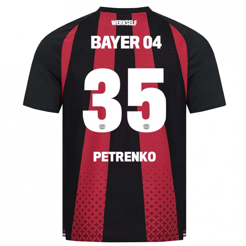 Danxen Niño Camiseta Oleksandr Petrenko #35 Negro Blanco Rojo 1ª Equipación 2026/27 La Camisa