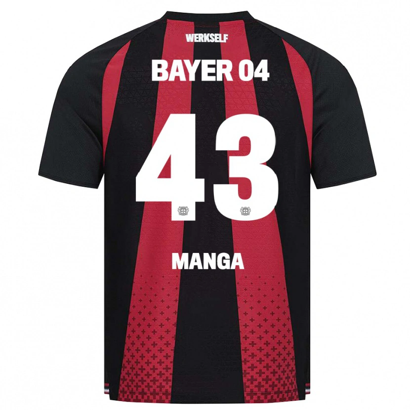Danxen Niño Camiseta Edmond Manga #43 Negro Blanco Rojo 1ª Equipación 2026/27 La Camisa