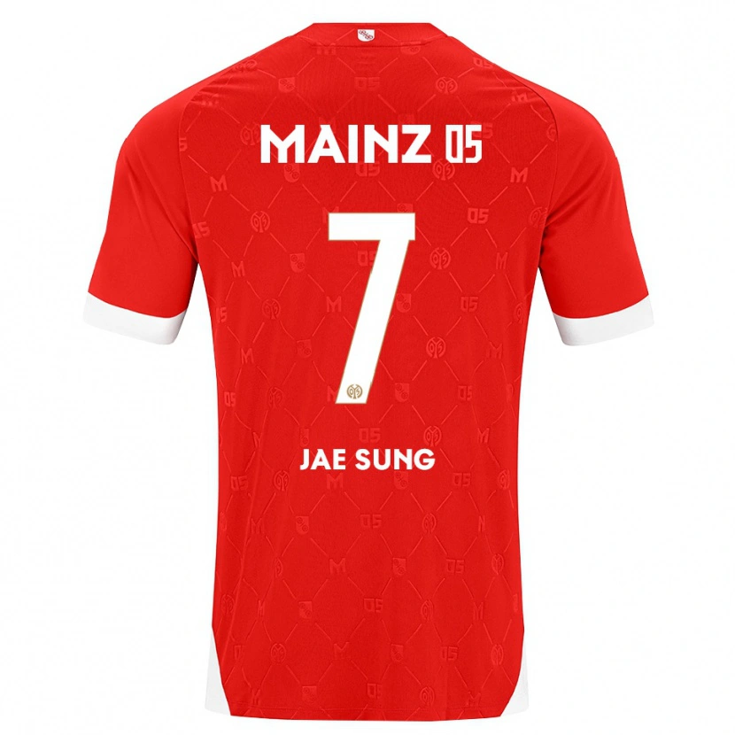 Danxen Niño Camiseta Jae-Sung Lee #7 Rojo Blanco 1ª Equipación 2026/27 La Camisa