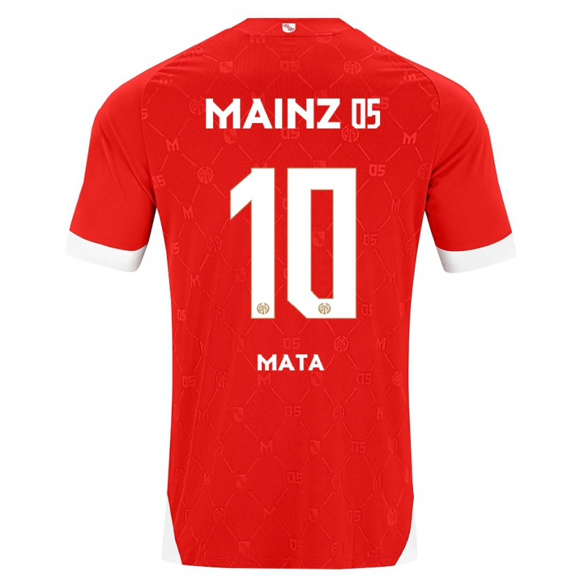 Danxen Niño Camiseta Ken Mata #10 Rojo Blanco 1ª Equipación 2026/27 La Camisa