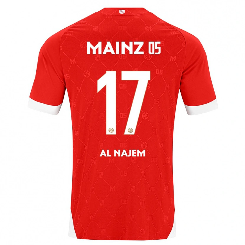 Danxen Niño Camiseta Salma Al Najem #17 Rojo Blanco 1ª Equipación 2026/27 La Camisa
