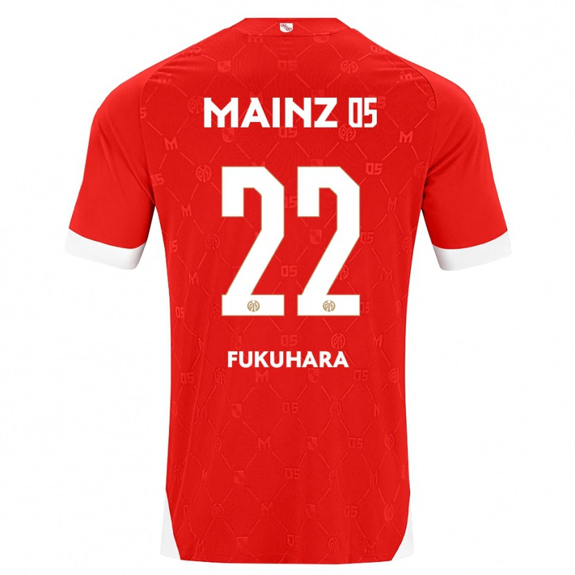 Danxen Niño Camiseta Yuuka Fukuhara #22 Rojo Blanco 1ª Equipación 2026/27 La Camisa