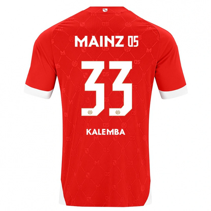 Danxen Niño Camiseta Marcel Kalemba #33 Rojo Blanco 1ª Equipación 2026/27 La Camisa