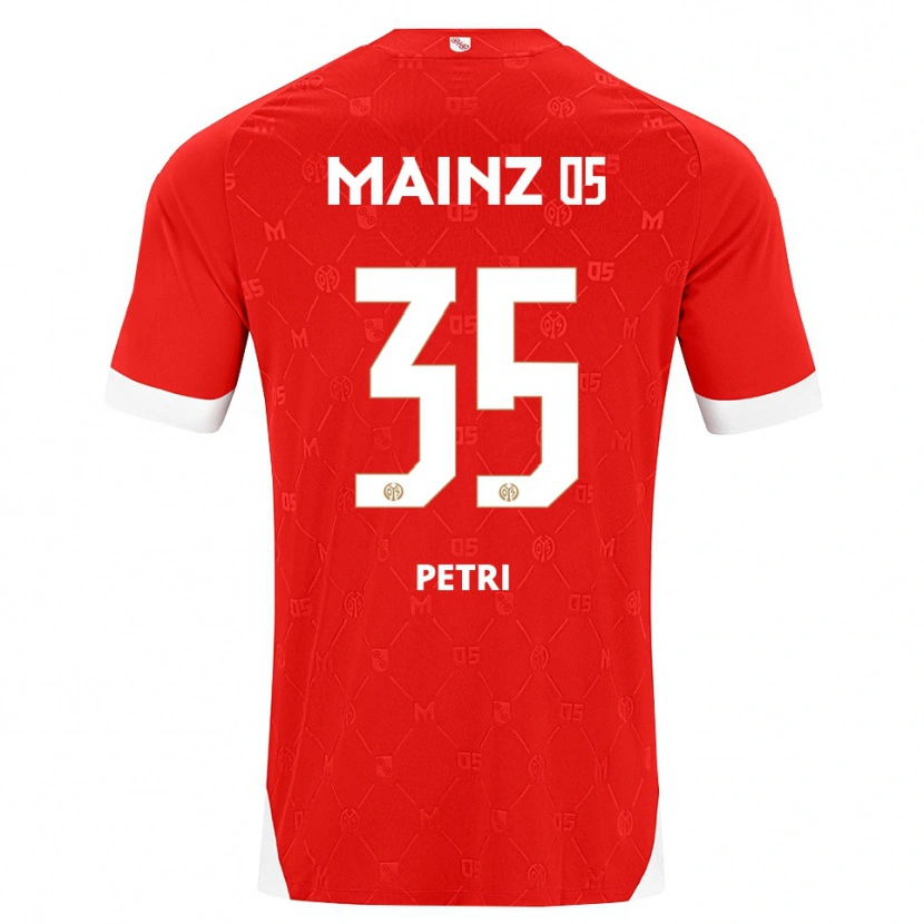 Danxen Niño Camiseta Jolina Petri #35 Rojo Blanco 1ª Equipación 2026/27 La Camisa