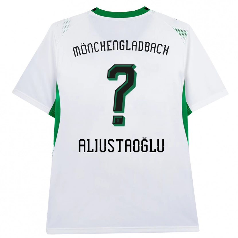 Danxen Niño Camiseta Mete Aliustaoğlu #0 Blanco Negro Verde 1ª Equipación 2026/27 La Camisa