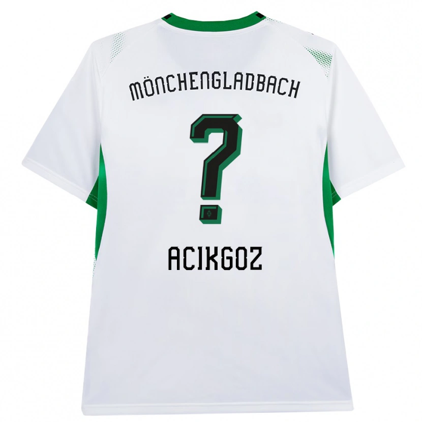 Danxen Niño Camiseta Erdem Acikgöz #0 Blanco Negro Verde 1ª Equipación 2026/27 La Camisa