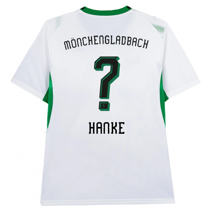 Danxen Niño Camiseta Jayron-Cain Hanke #0 Blanco Negro Verde 1ª Equipación 2026/27 La Camisa