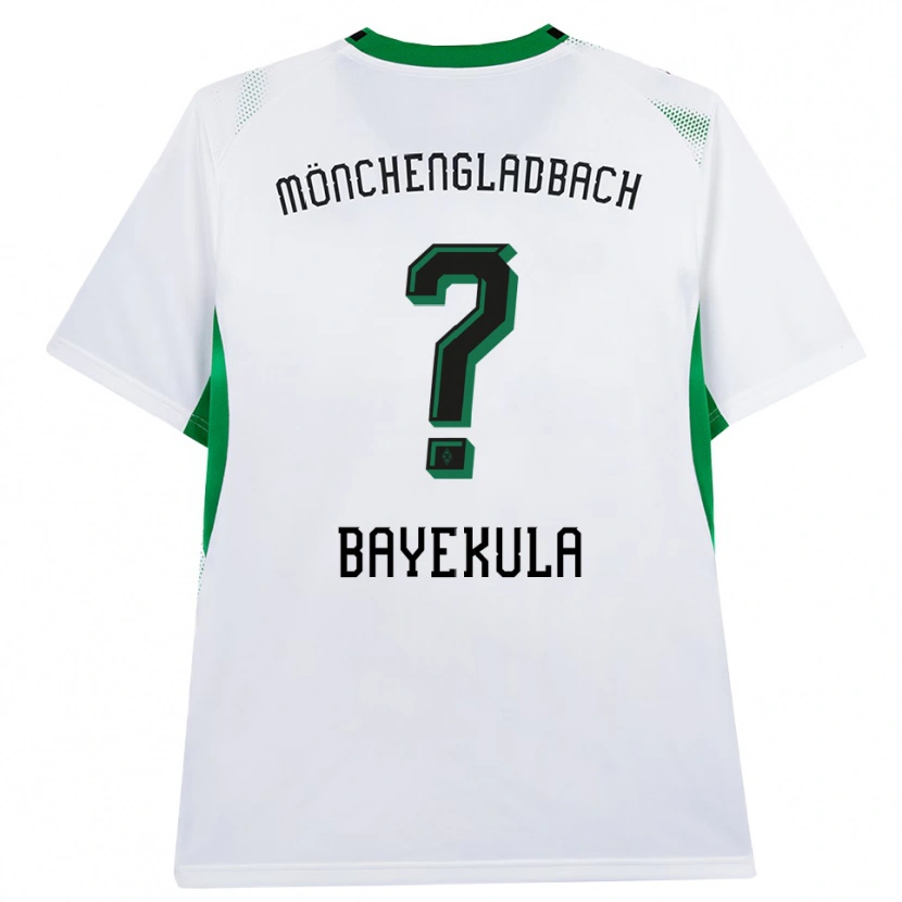 Danxen Niño Camiseta Emilyo Bayekula #0 Blanco Negro Verde 1ª Equipación 2026/27 La Camisa