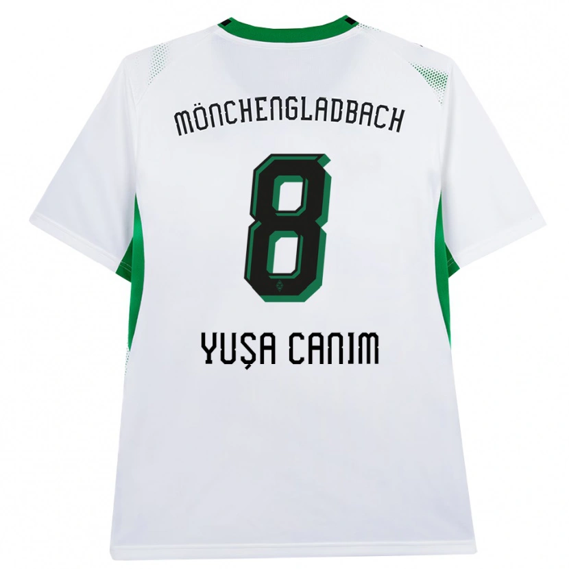 Danxen Niño Camiseta Salih Yuşa Canım #8 Blanco Negro Verde 1ª Equipación 2026/27 La Camisa