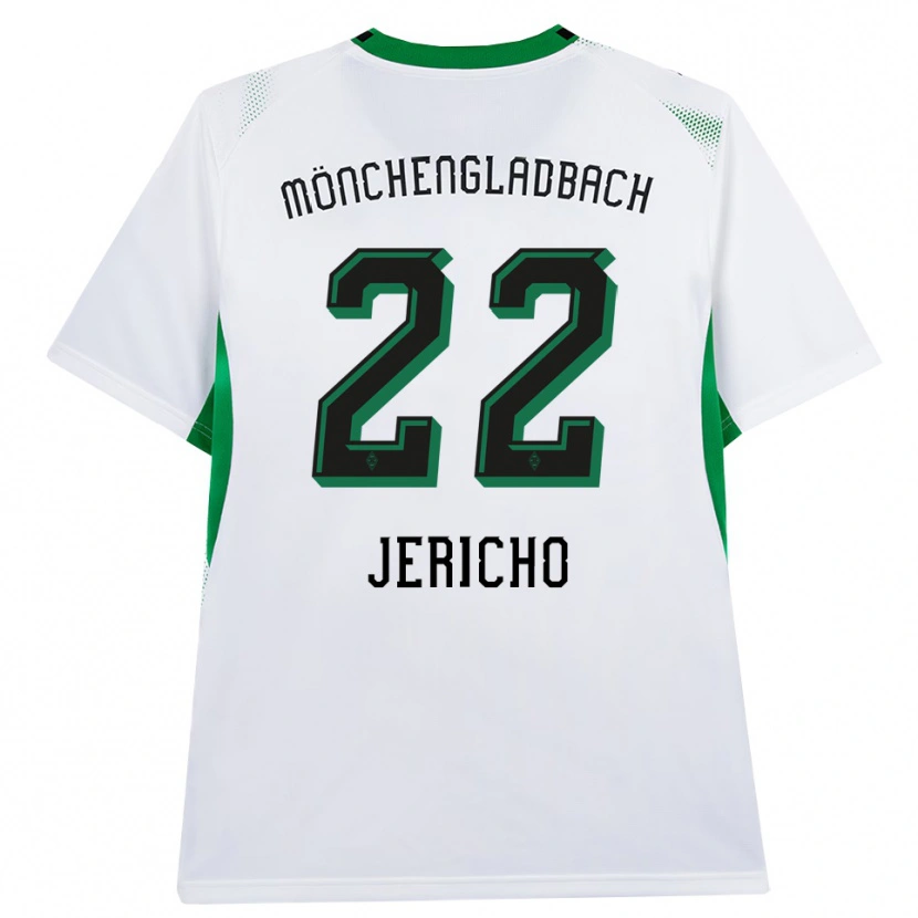 Danxen Niño Camiseta Aidan Jericho #22 Blanco Negro Verde 1ª Equipación 2026/27 La Camisa