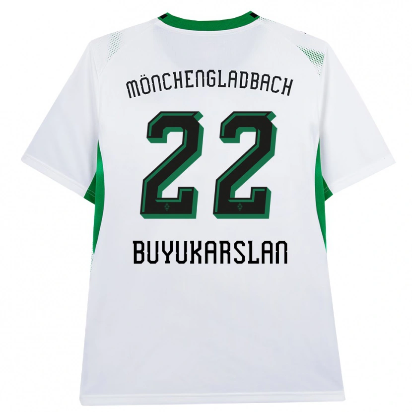 Danxen Niño Camiseta Oguzcan Büyükarslan #22 Blanco Negro Verde 1ª Equipación 2026/27 La Camisa