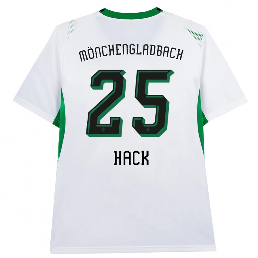 Danxen Niño Camiseta Robin Hack #25 Blanco Negro Verde 1ª Equipación 2026/27 La Camisa