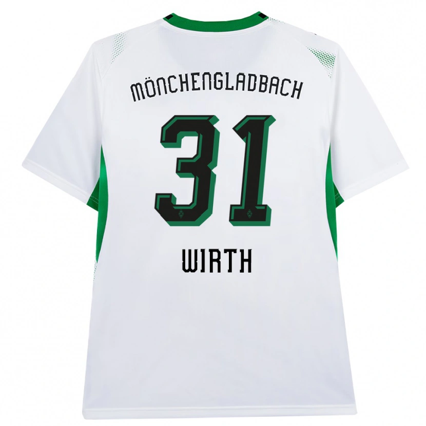 Danxen Niño Camiseta Linus Wirth #31 Blanco Negro Verde 1ª Equipación 2026/27 La Camisa