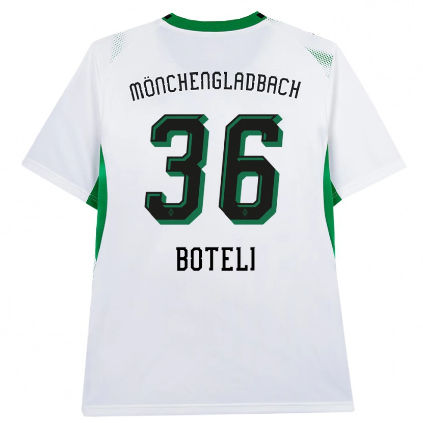Danxen Niño Camiseta Winsley Boteli #36 Blanco Negro Verde 1ª Equipación 2026/27 La Camisa