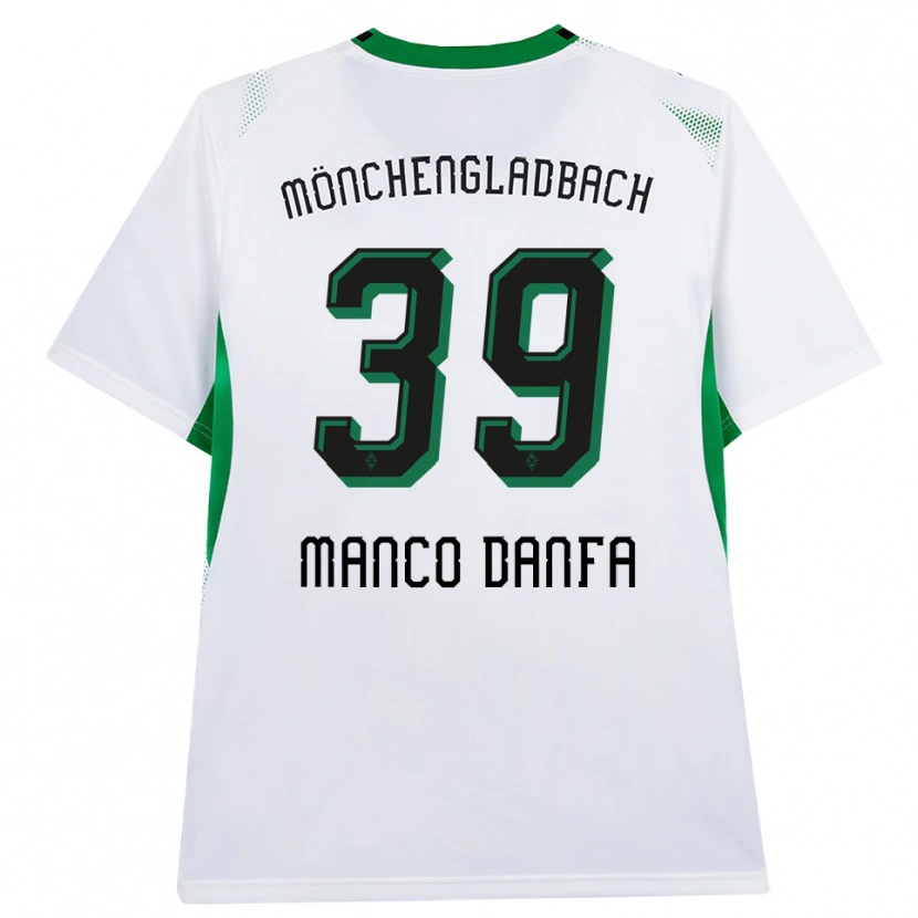 Danxen Niño Camiseta Iaia Manco Danfa #39 Blanco Negro Verde 1ª Equipación 2026/27 La Camisa
