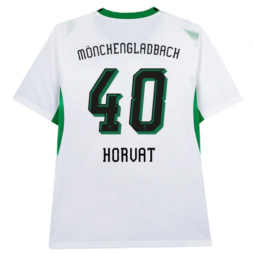 Danxen Niño Camiseta Niko Horvat #40 Blanco Negro Verde 1ª Equipación 2026/27 La Camisa