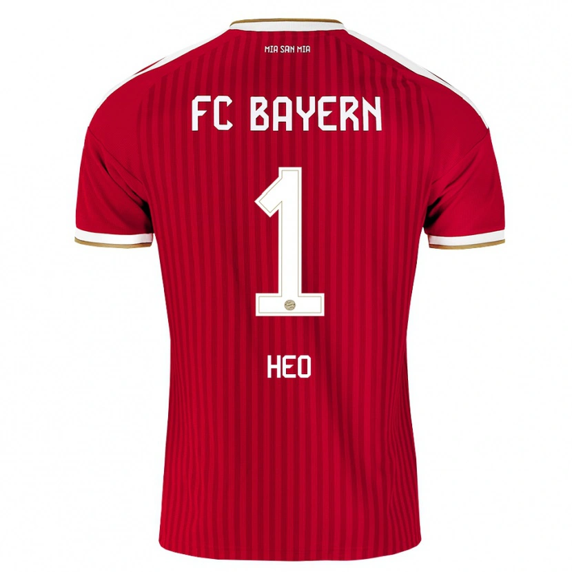 Danxen Niño Camiseta Jae-Won Heo #1 Rojo Blanco Azul 1ª Equipación 2026/27 La Camisa