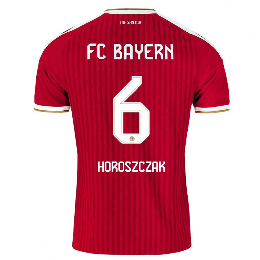 Danxen Niño Camiseta Kuba Horoszczak #6 Rojo Blanco Azul 1ª Equipación 2026/27 La Camisa