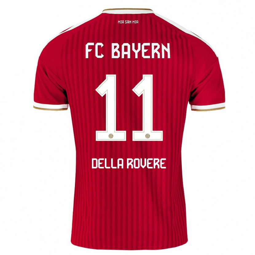Danxen Niño Camiseta Guido Della Rovere #11 Rojo Blanco Azul 1ª Equipación 2026/27 La Camisa