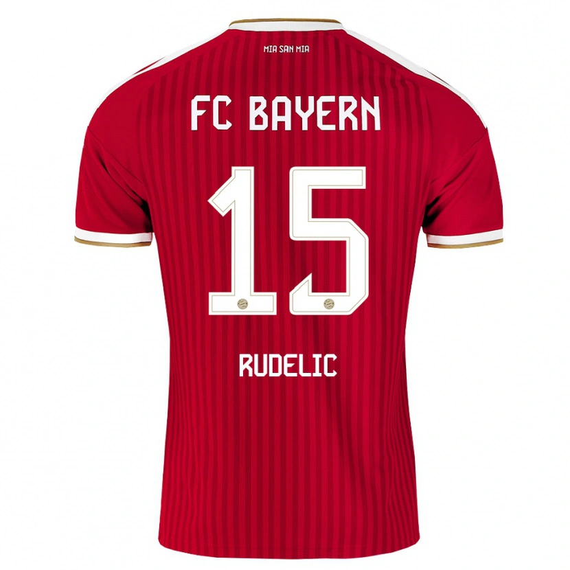 Danxen Niño Camiseta Ivana Rudelic #15 Rojo Blanco Azul 1ª Equipación 2026/27 La Camisa
