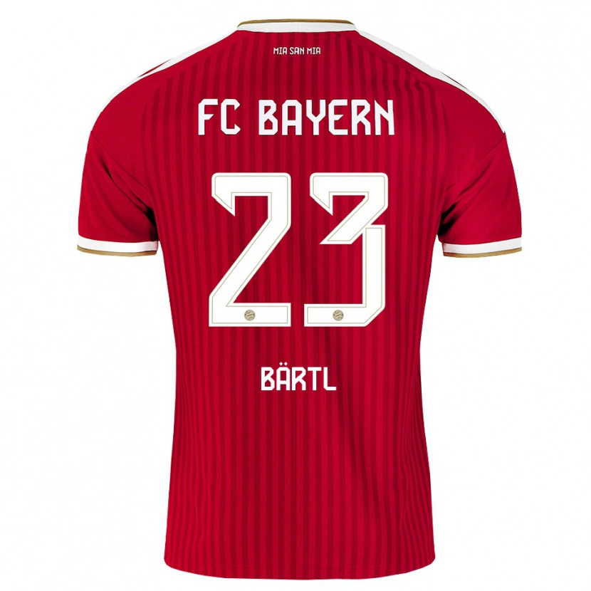 Danxen Niño Camiseta Jannis Bärtl #23 Rojo Blanco Azul 1ª Equipación 2026/27 La Camisa