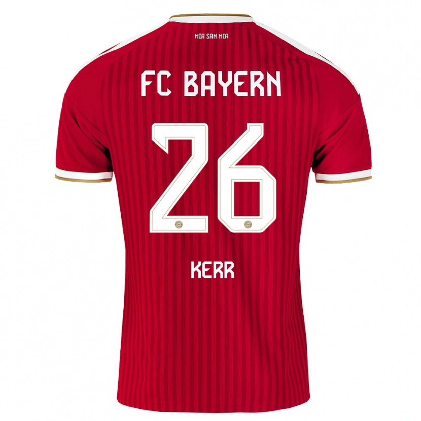 Danxen Niño Camiseta Samantha Kerr #26 Rojo Blanco Azul 1ª Equipación 2026/27 La Camisa