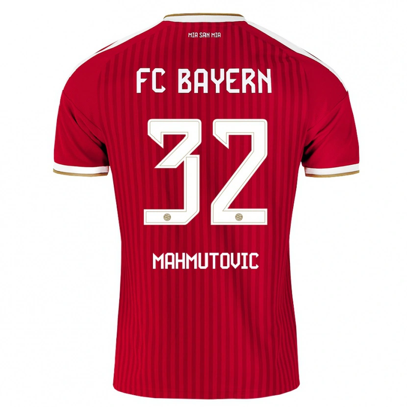 Danxen Niño Camiseta Ena Mahmutovic #32 Rojo Blanco Azul 1ª Equipación 2026/27 La Camisa
