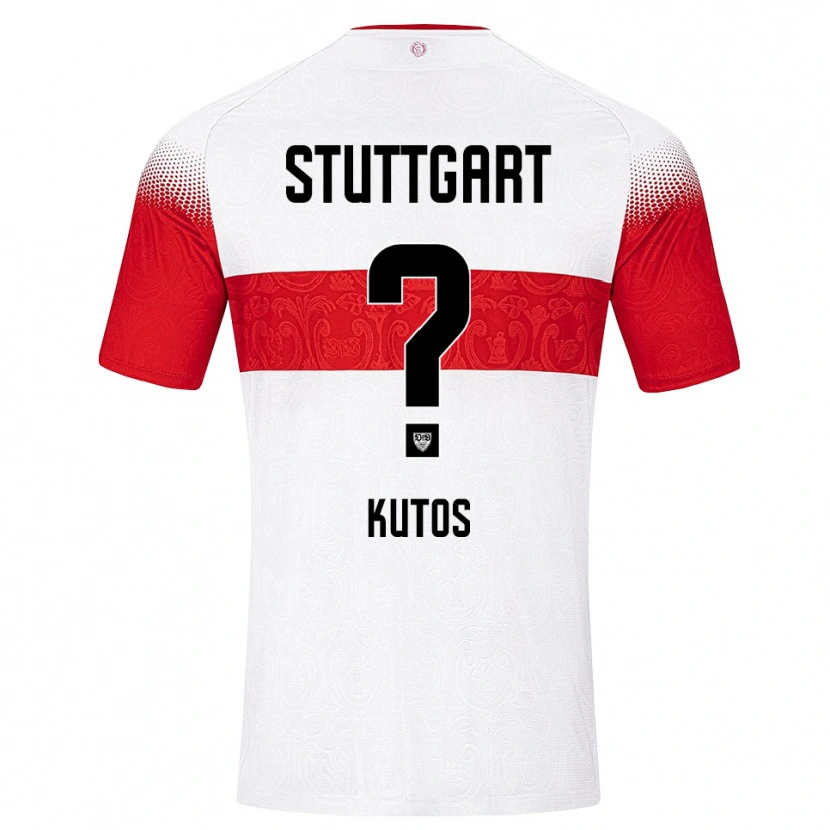 Danxen Niño Camiseta Nino Kutos #0 Blanco Rojo Amarillo 1ª Equipación 2026/27 La Camisa