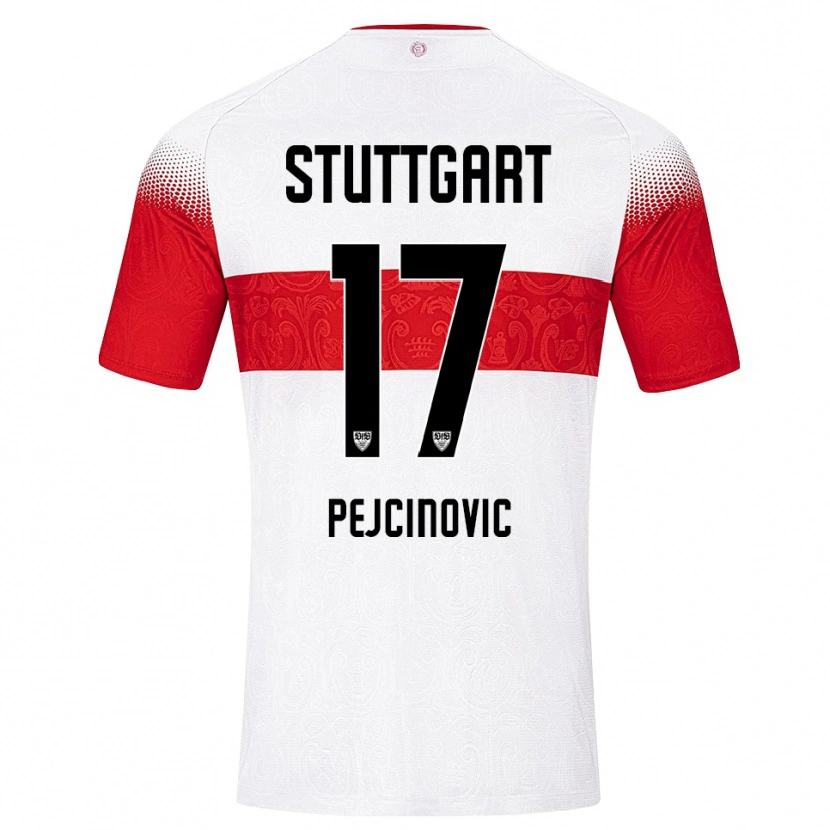 Danxen Niño Camiseta Dzenan Pejcinovic #17 Blanco Rojo Amarillo 1ª Equipación 2026/27 La Camisa