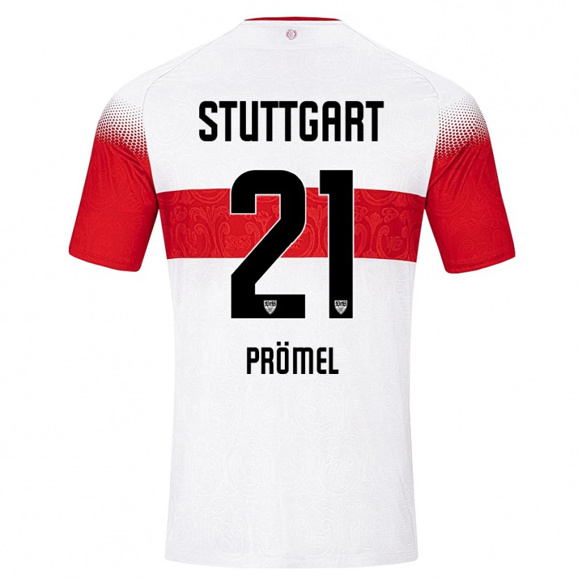 Danxen Niño Camiseta Grischa Prömel #21 Blanco Rojo Amarillo 1ª Equipación 2026/27 La Camisa