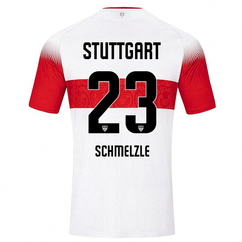 Danxen Niño Camiseta Marlen Schmelzle #23 Blanco Rojo Amarillo 1ª Equipación 2026/27 La Camisa