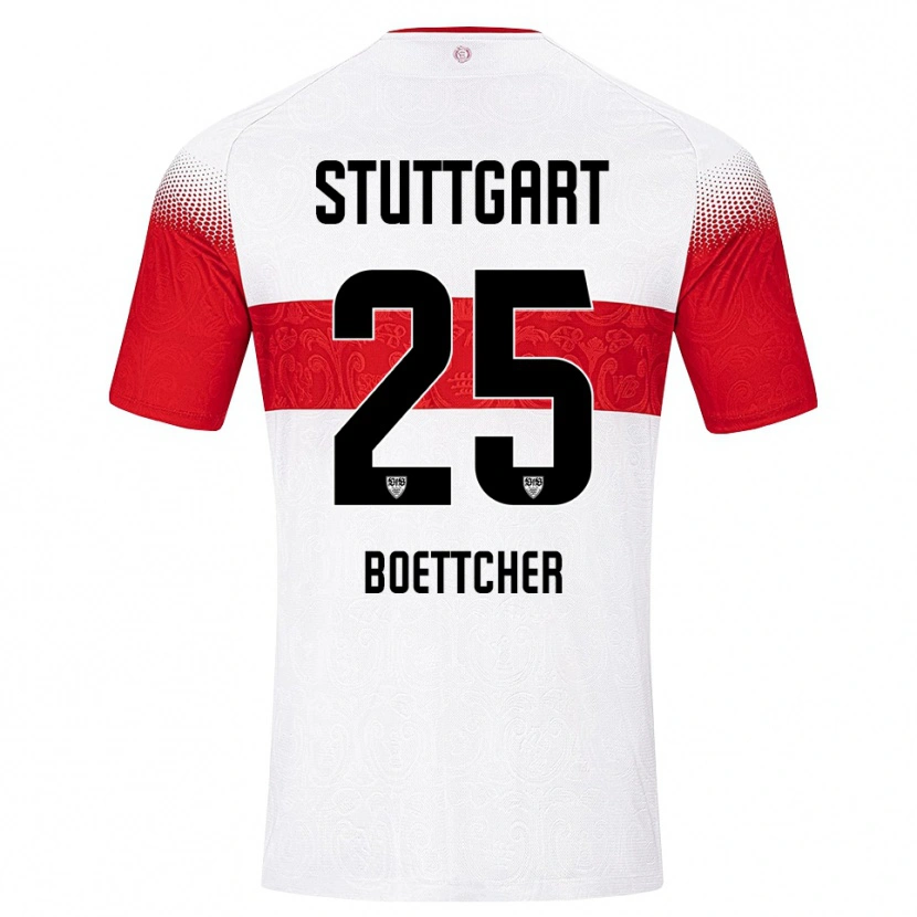 Danxen Niño Camiseta Eve Boettcher #25 Blanco Rojo Amarillo 1ª Equipación 2026/27 La Camisa