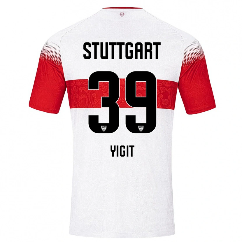 Danxen Niño Camiseta Ertugrul Yigit #39 Blanco Rojo Amarillo 1ª Equipación 2026/27 La Camisa