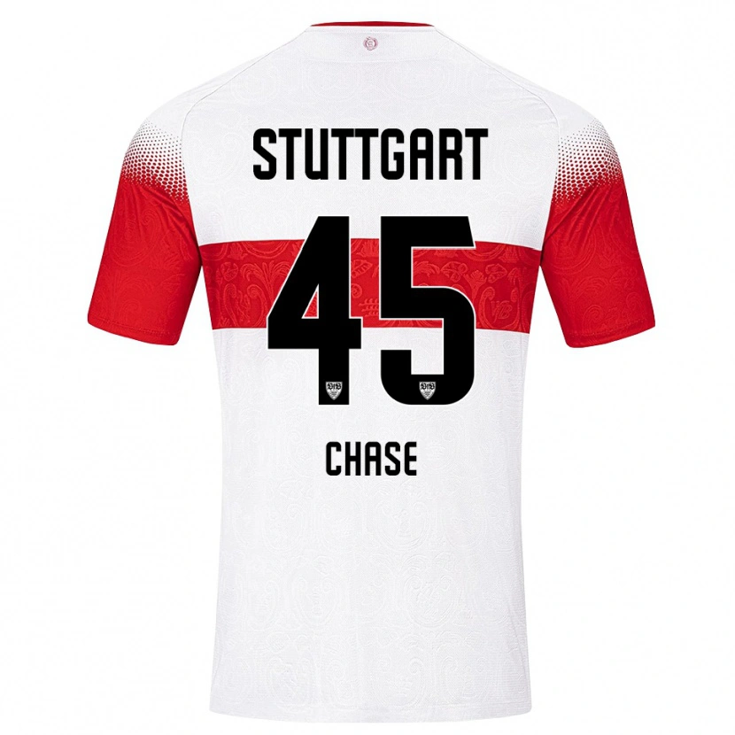 Danxen Niño Camiseta Anrie Chase #45 Blanco Rojo Amarillo 1ª Equipación 2026/27 La Camisa