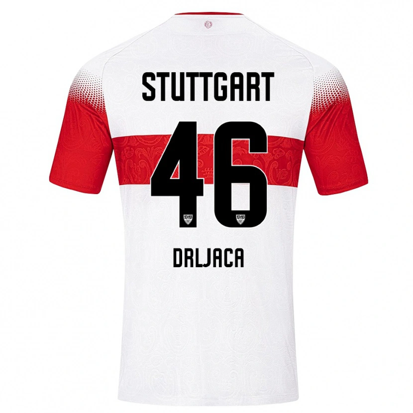 Danxen Niño Camiseta Stefan Drljaca #46 Blanco Rojo Amarillo 1ª Equipación 2026/27 La Camisa
