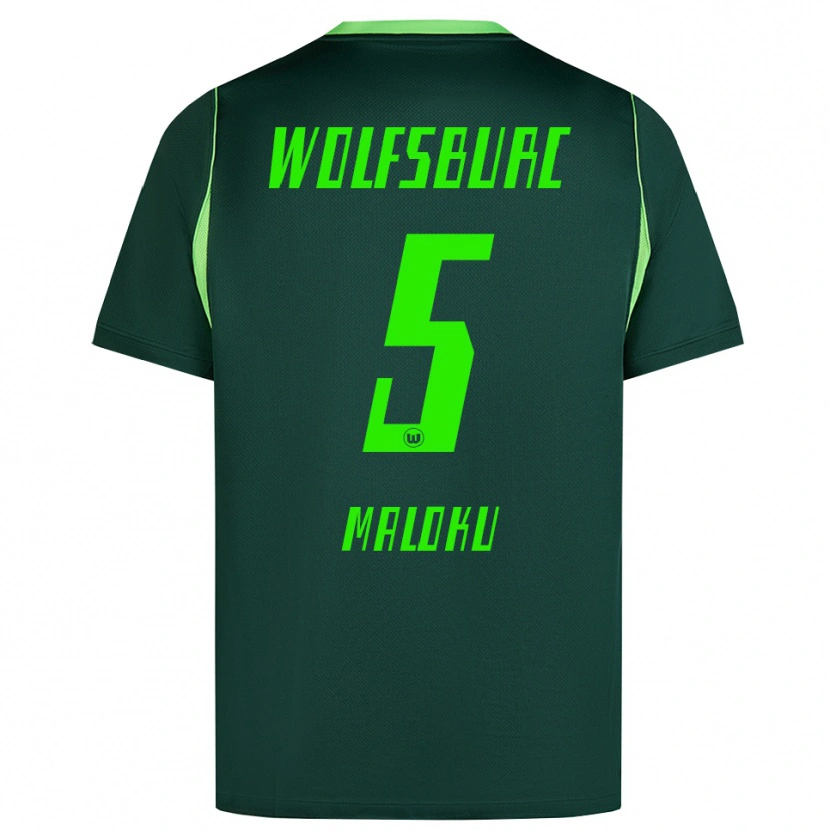 Danxen Niño Camiseta Enuar Maloku #5 Verde Oscuro Blanco 1ª Equipación 2026/27 La Camisa
