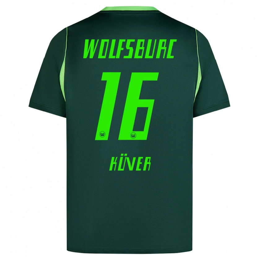 Danxen Niño Camiseta Camilla Küver #16 Verde Oscuro Blanco 1ª Equipación 2026/27 La Camisa