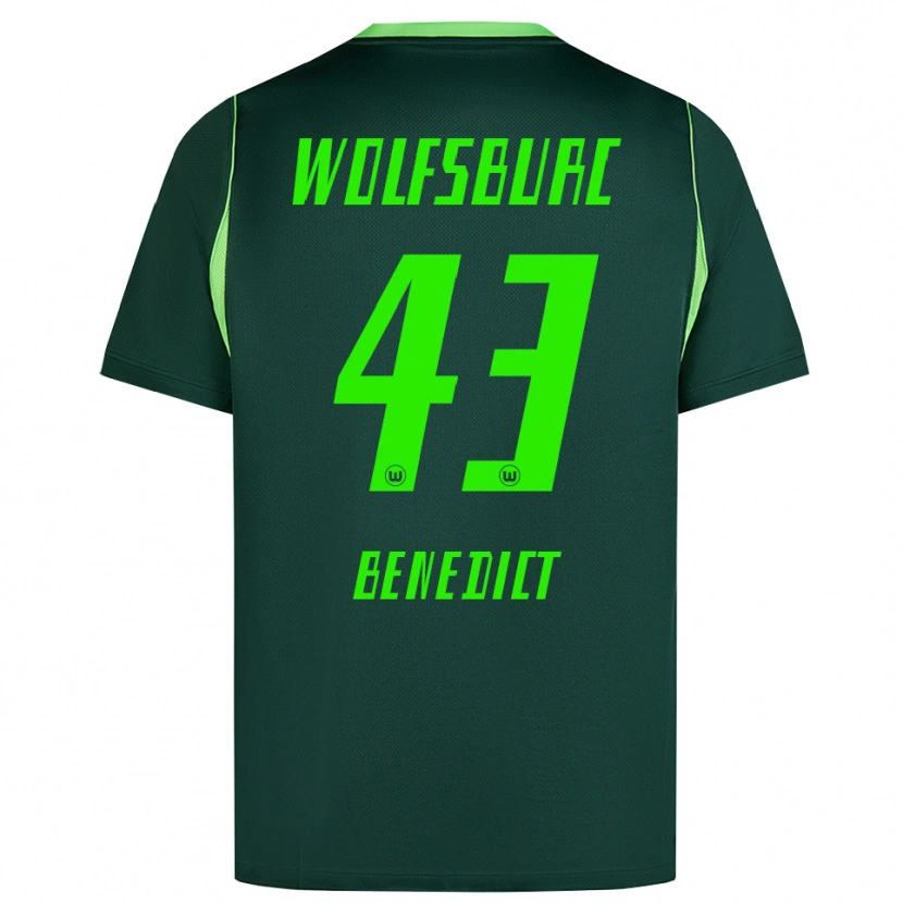 Danxen Niño Camiseta Trevor Benedict #43 Verde Oscuro Blanco 1ª Equipación 2026/27 La Camisa