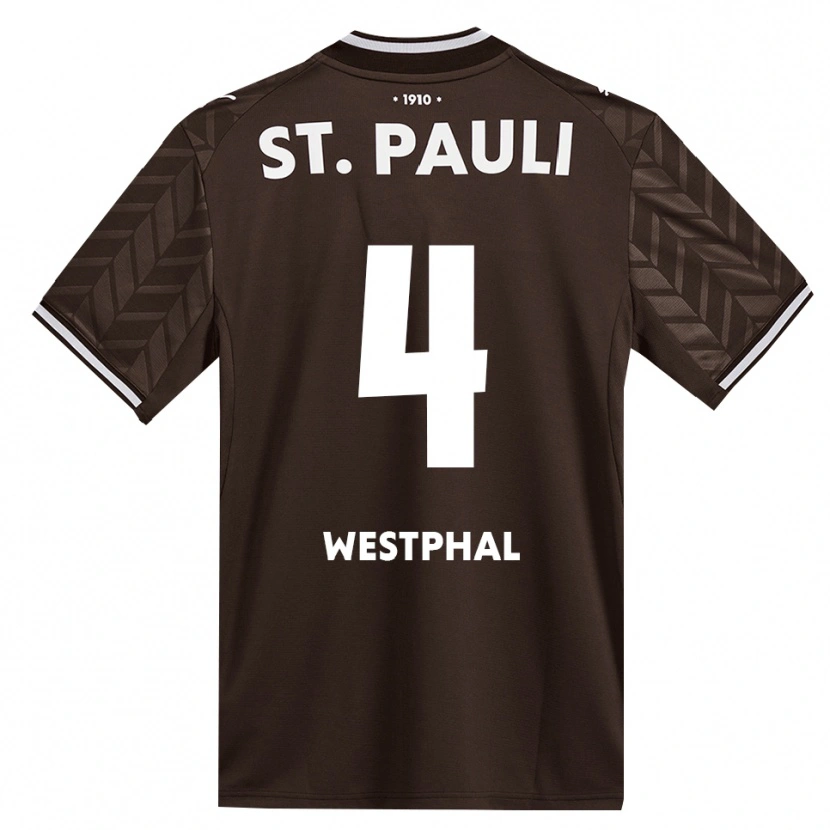 Danxen Niño Camiseta Jannik Westphal #4 Café Blanco 1ª Equipación 2026/27 La Camisa
