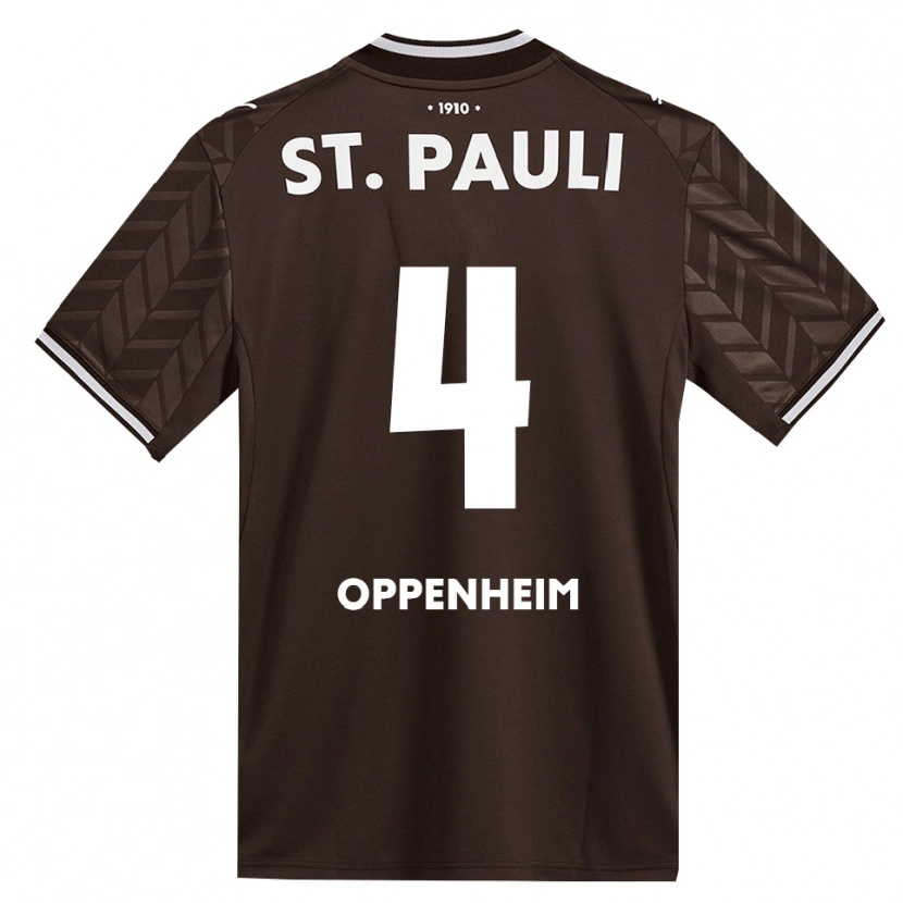 Danxen Niño Camiseta Merle Oppenheim #4 Café Blanco 1ª Equipación 2026/27 La Camisa