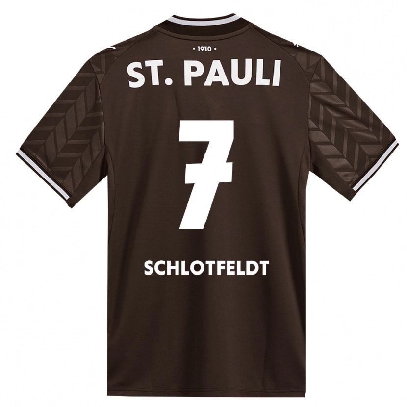 Danxen Niño Camiseta Tim Schlotfeldt #7 Café Blanco 1ª Equipación 2026/27 La Camisa