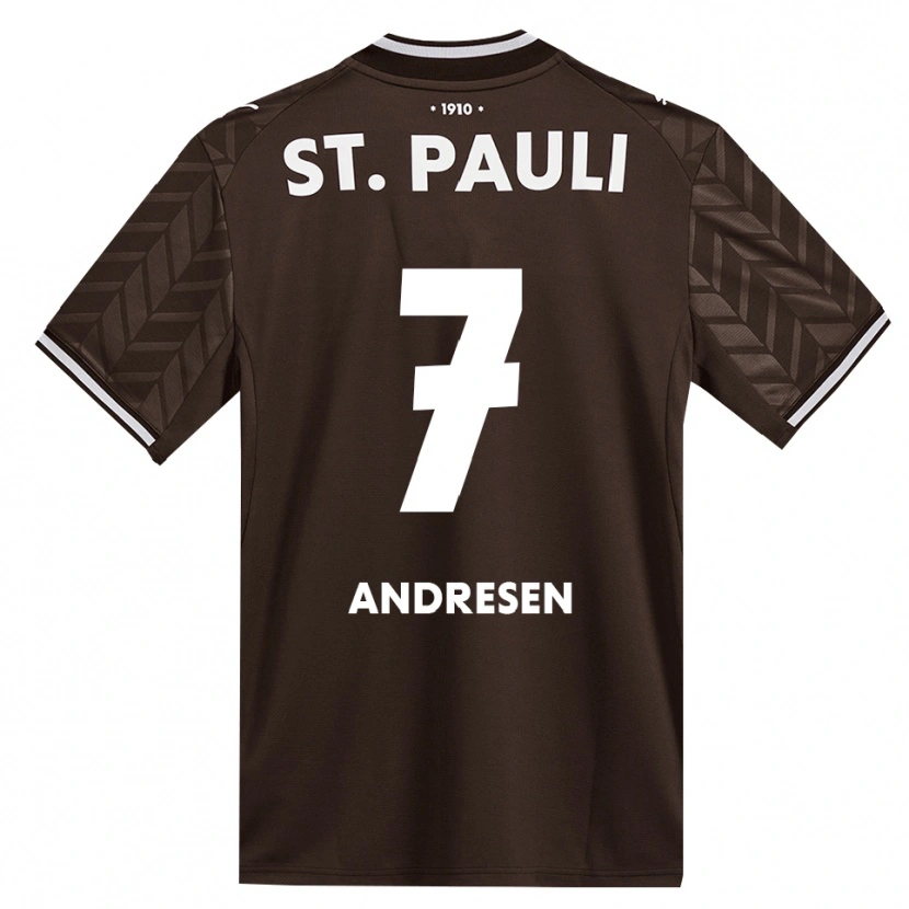 Danxen Niño Camiseta Jan Andresen #7 Café Blanco 1ª Equipación 2026/27 La Camisa