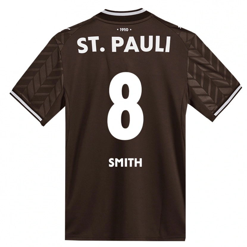 Danxen Niño Camiseta Eric Smith #8 Café Blanco 1ª Equipación 2026/27 La Camisa