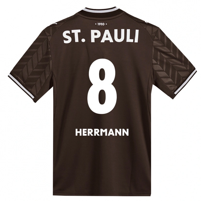 Danxen Niño Camiseta Mats Herrmann #8 Café Blanco 1ª Equipación 2026/27 La Camisa