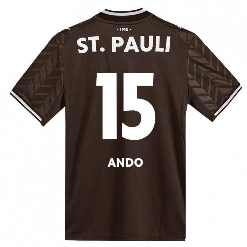 Danxen Niño Camiseta Tomoya Ando #15 Café Blanco 1ª Equipación 2026/27 La Camisa