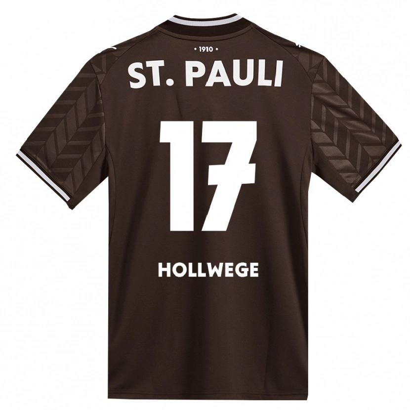 Danxen Niño Camiseta Jonah Hollwege #17 Café Blanco 1ª Equipación 2026/27 La Camisa