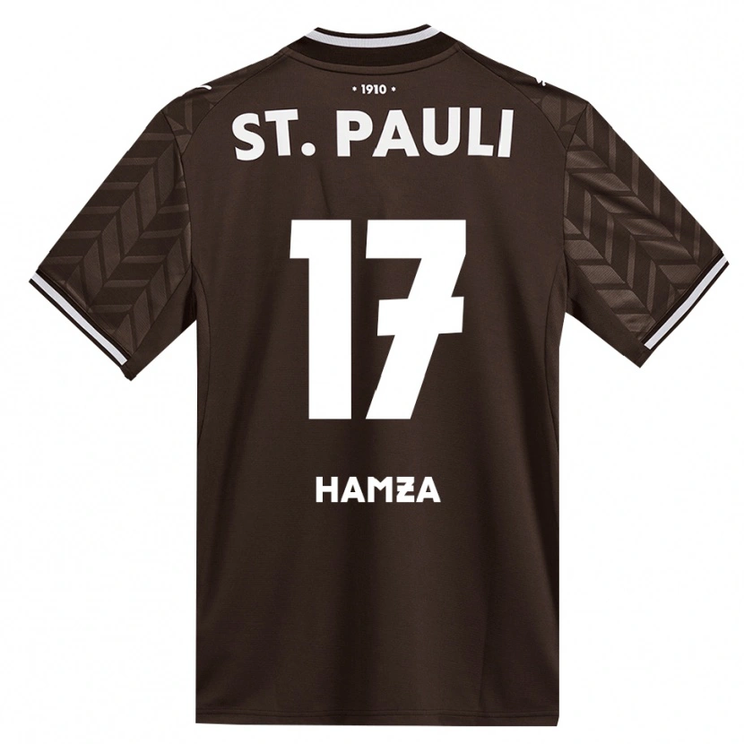 Danxen Niño Camiseta Samet Hamza #17 Café Blanco 1ª Equipación 2026/27 La Camisa