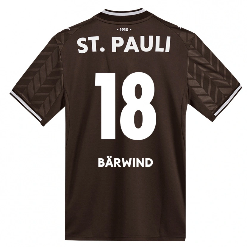 Danxen Niño Camiseta Jonas Bärwind #18 Café Blanco 1ª Equipación 2026/27 La Camisa