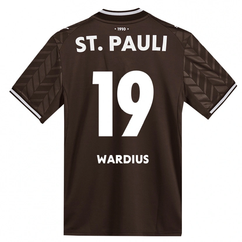 Danxen Niño Camiseta Jack Wardius #19 Café Blanco 1ª Equipación 2026/27 La Camisa
