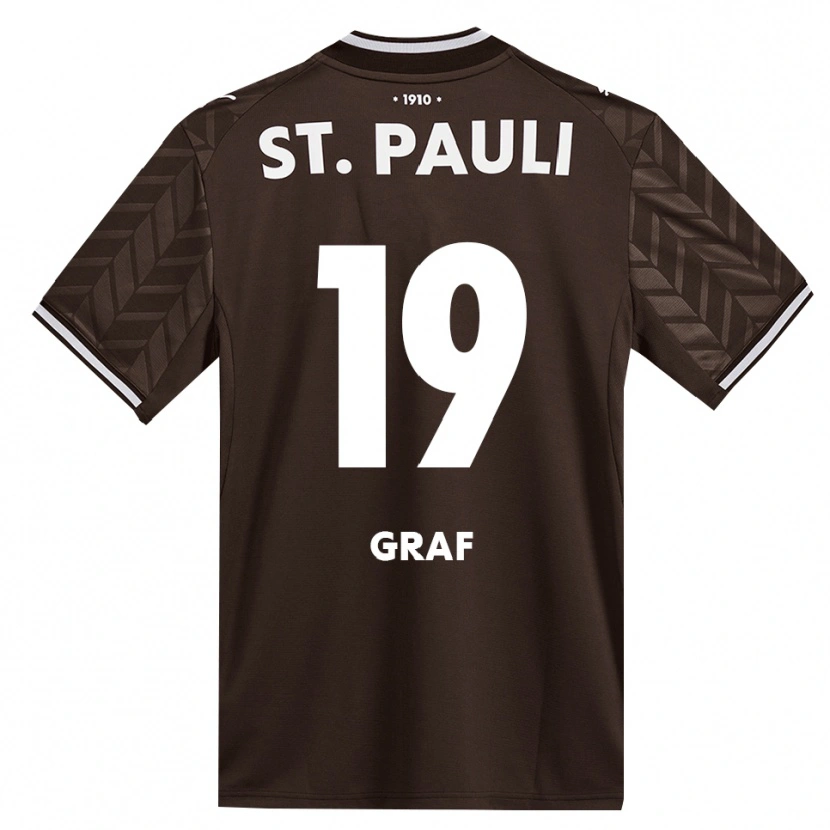 Danxen Niño Camiseta Alexander Graf #19 Café Blanco 1ª Equipación 2026/27 La Camisa